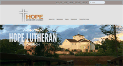 Desktop Screenshot of hopelutheranwf.org