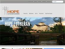Tablet Screenshot of hopelutheranwf.org